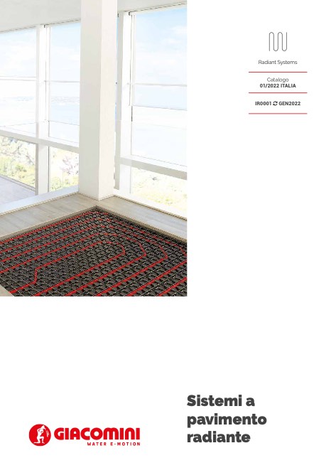 Giacomini - Каталог Sistemi a pavimento radiante