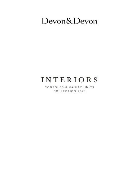 Devon&Devon - Preisliste Consoles & Vanity Units