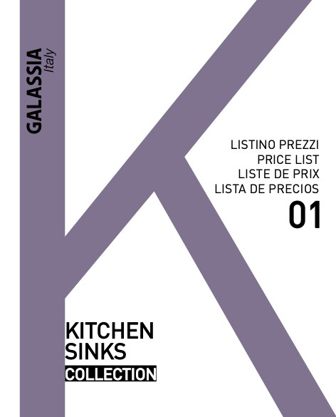 Galassia - Прайс-лист Kitchen Sinks Collection