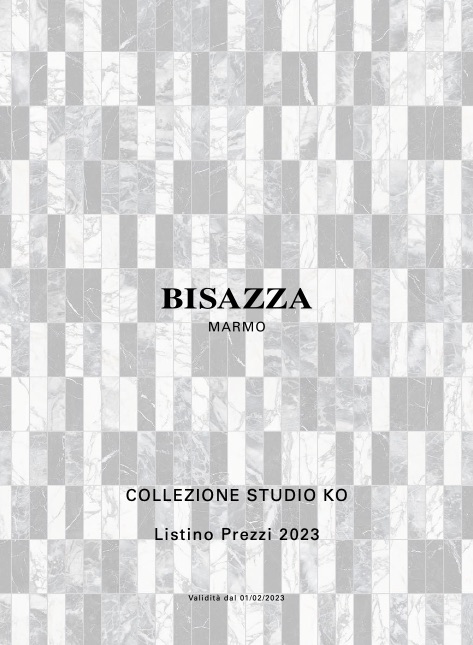 Bisazza - Liste de prix Marmo | Collezione Studio KO