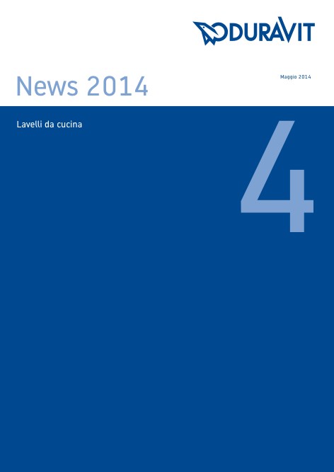 Duravit - Прайс-лист 4 - Lavelli da cucina News 2014
