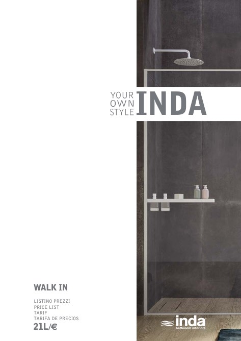 Inda - Liste de prix Walk-In 21L