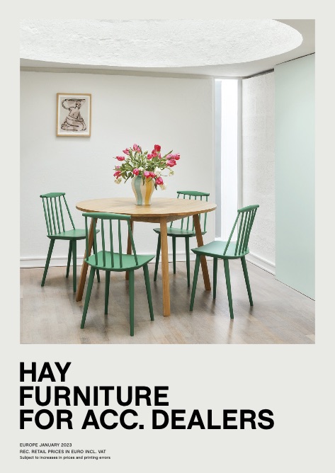 Hay - 价目表 Furniture for acc. dealers