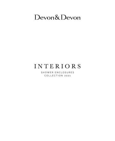 Devon&Devon - Прайс-лист Shower Enclosures