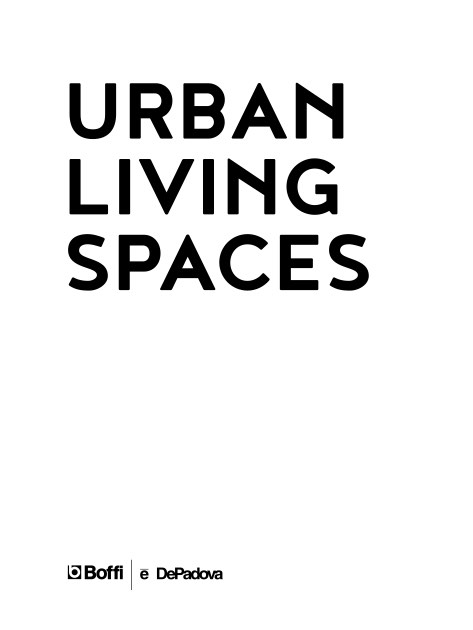 Boffi - Katalog Urban Living Spaces