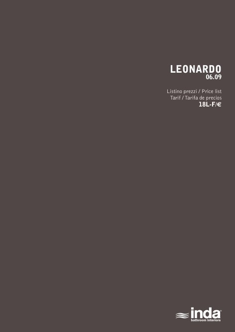 Inda - Прайс-лист Leonardo