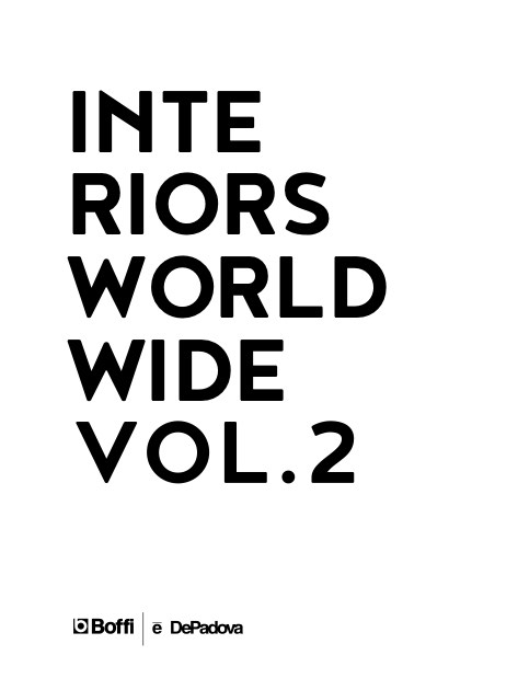 Boffi - 目录 Interiors Worldwide Vol.2