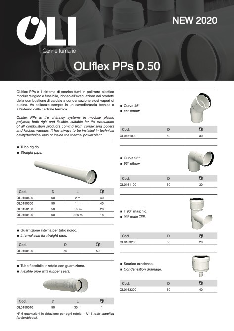 Oli - Catalogo OLIflex PPs D.50