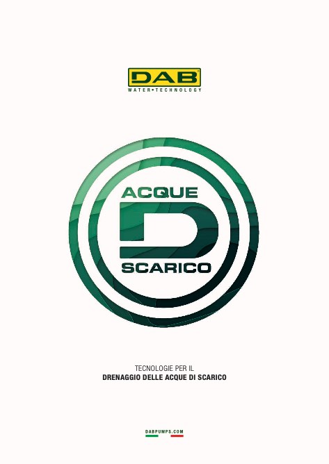 Dab Pumps - 目录 ACQUE DI SCARICO