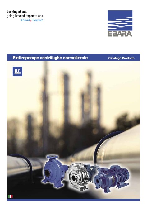 Ebara Pumps Europe - Katalog Elettropompe centrifughe normalizzate