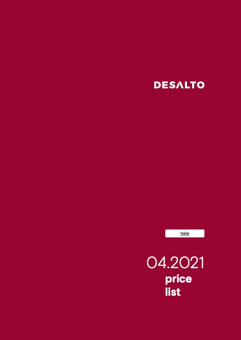 Desalto - Прайс-лист 04-2021