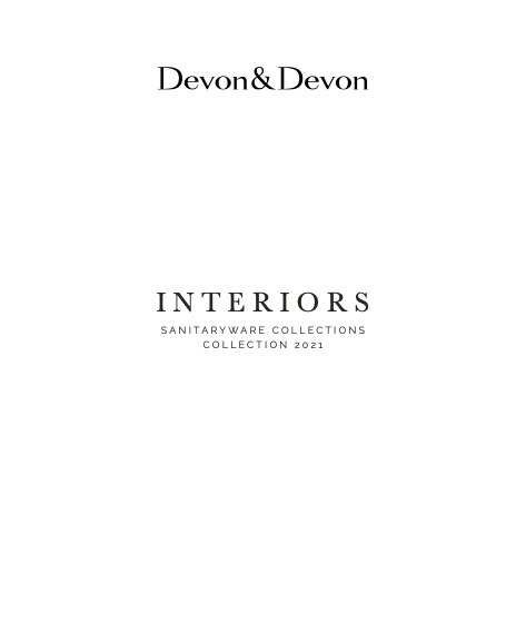 Devon&Devon - 价目表 Sanitaryware collection