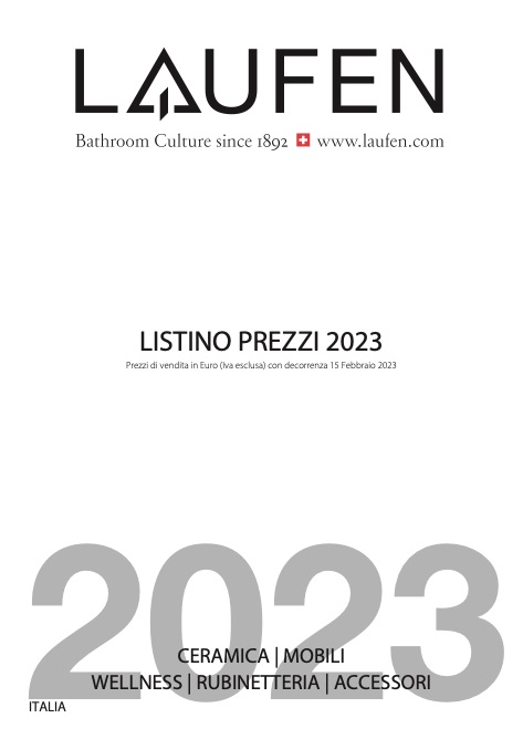 Laufen - Liste de prix 15 Febbraio 2023