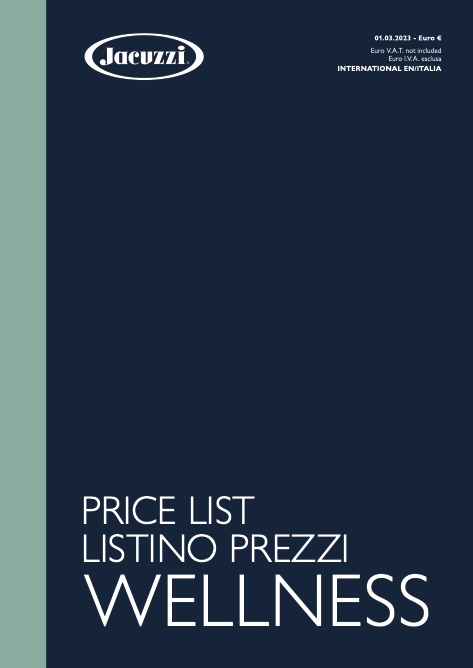 Jacuzzi - Lista de precios Wellness
