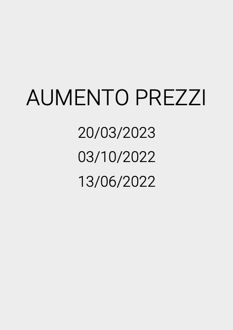 Aldes - 价目表 Aumento Prezzi