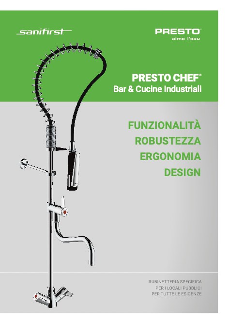 Presto - Catalogo Chef - Bar & Cucine Industriali