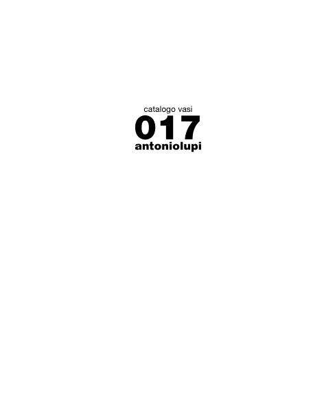 Antonio Lupi - Katalog catalogo vasi 017