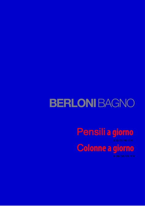 Berloni Bagno - 价目表 Pensili e colonne a giorno