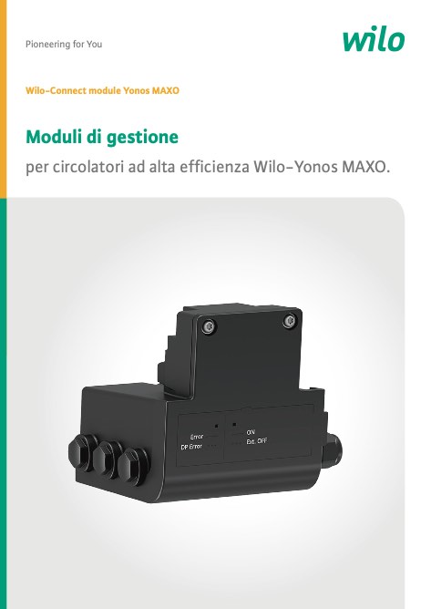 Wilo - Catalogo Connect module Yonos MAXO