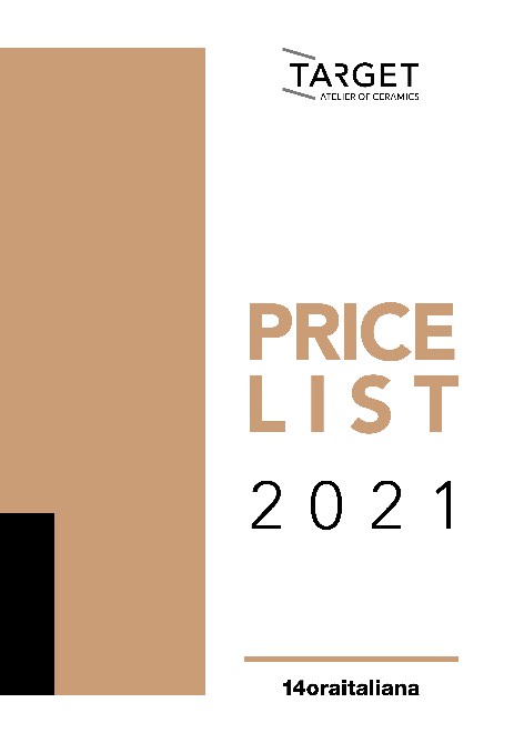 14 ora italiana - Lista de precios 2021