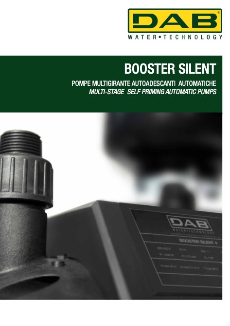 Dab Pumps - 目录 BOOSTER SILENT