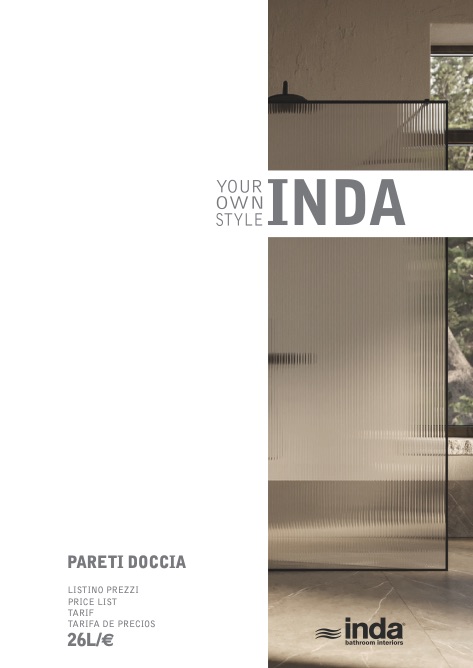 Inda - Listino prezzi Pareti doccia 26L