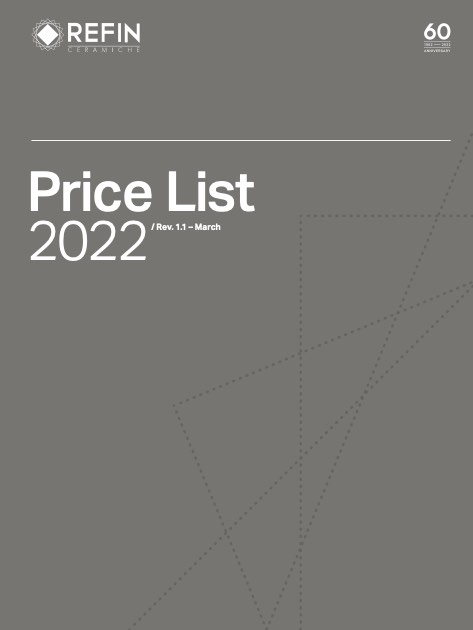 Refin Ceramiche - Lista de precios 2022