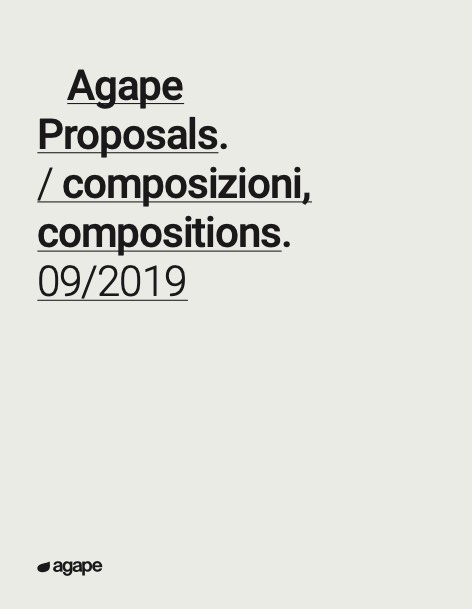 Agape - Price list Proposals 09/2019