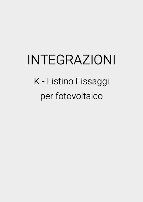 Corh - Price list INTEGRAZIONI