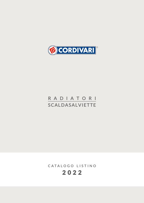 Cordivari - Listino prezzi Radiatori | Scaldasalviette