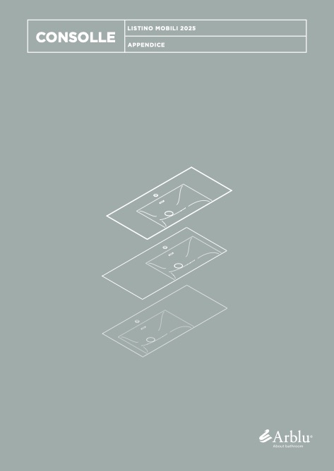 Arblu - Прайс-лист Consolle - Appendice