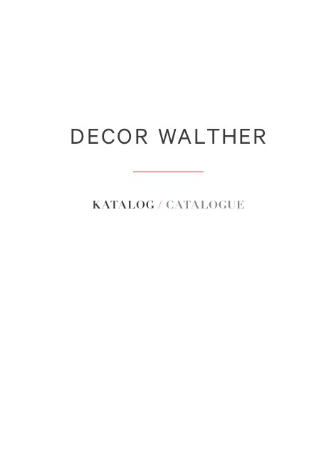 Decor Walther - Catalogue Generale