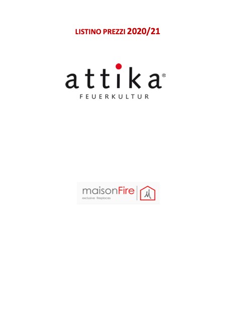 MaisonFire - Price list Attika
