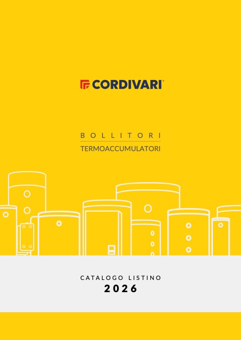 Cordivari - Preisliste Listino Bollitori e Termoaccumulatori 2026