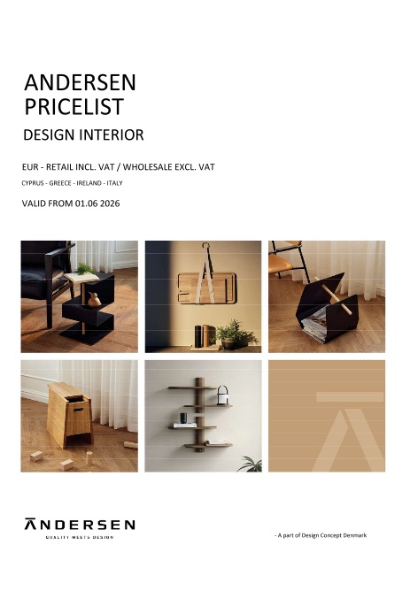 Andersen - Lista de precios Design Interior