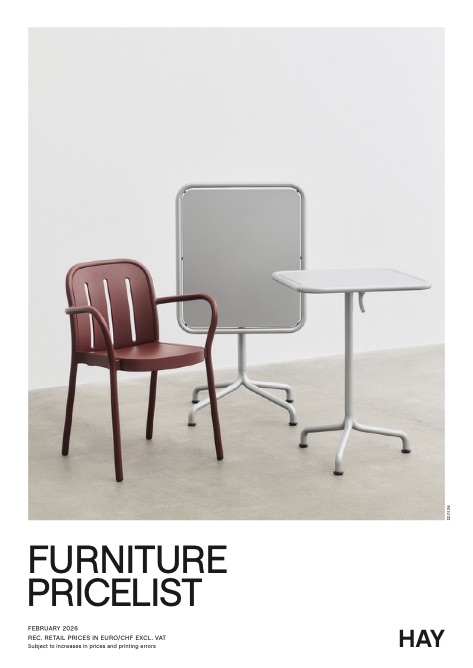Hay - Listino prezzi FURNITURE