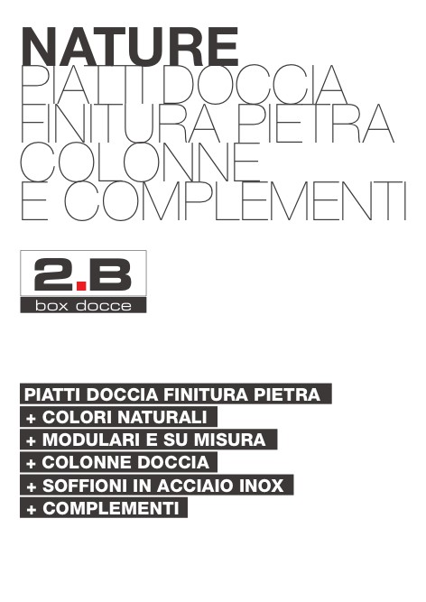 Box Docce 2B - Catalogue Piatti doccia e Soffioni