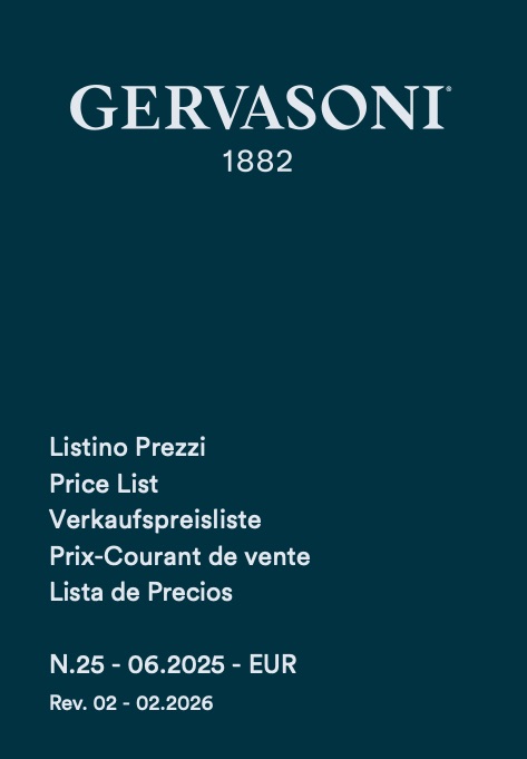Gervasoni - Price list Indoor n°25