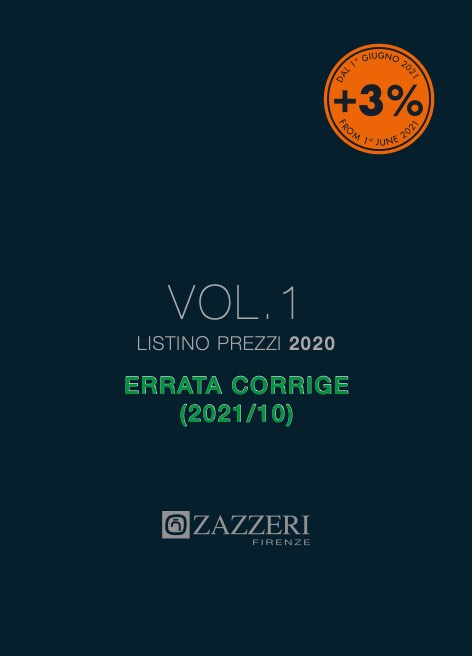 Zazzeri - Lista de precios Errata Corrige Vol.1 (2021/10)
