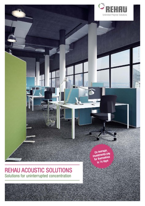 Rehau - Catalogue Acoustic solutions