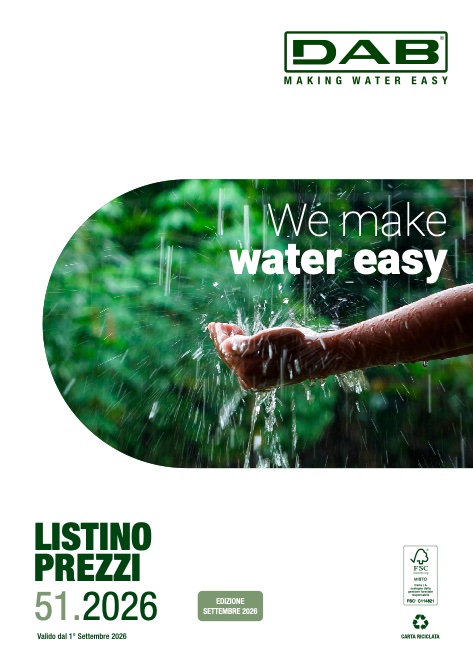 Dab Pumps - Preisliste Settembre 2026