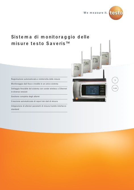 Testo - Catálogo Sistema di monitoraggio delle misure