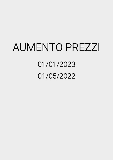 Dornbracht - 价目表 Aumento Prezzi