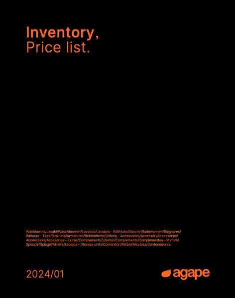 Agape - Price list Inventory | 2024/01