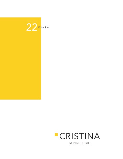 Cristina - Price list 2022