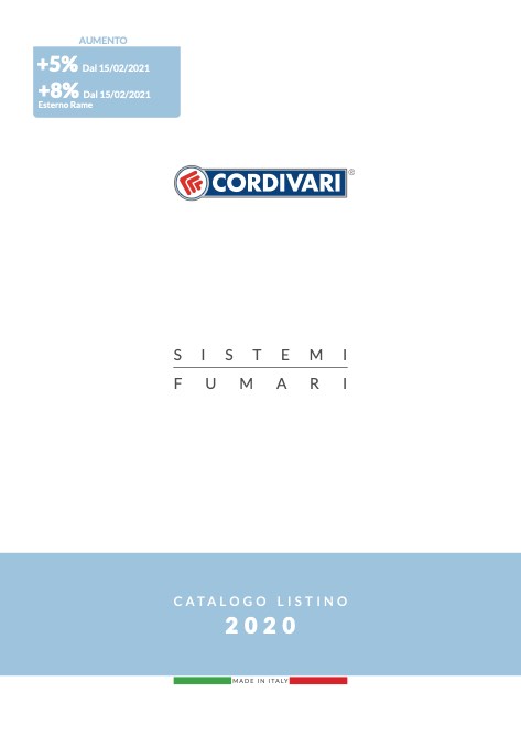 Cordivari - Listino prezzi Sistemi fumari