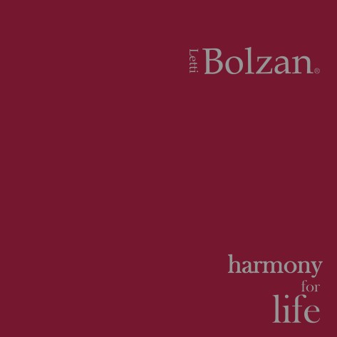 Bolzan - Catalogo Harmony for life