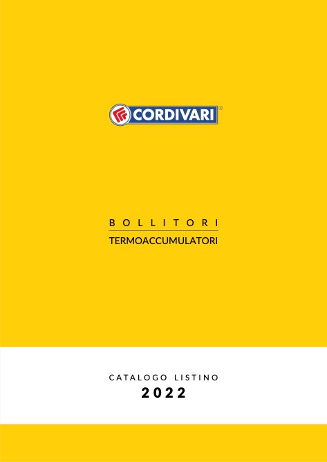 Cordivari - Lista de precios Bollitori - Termoaccumulatori