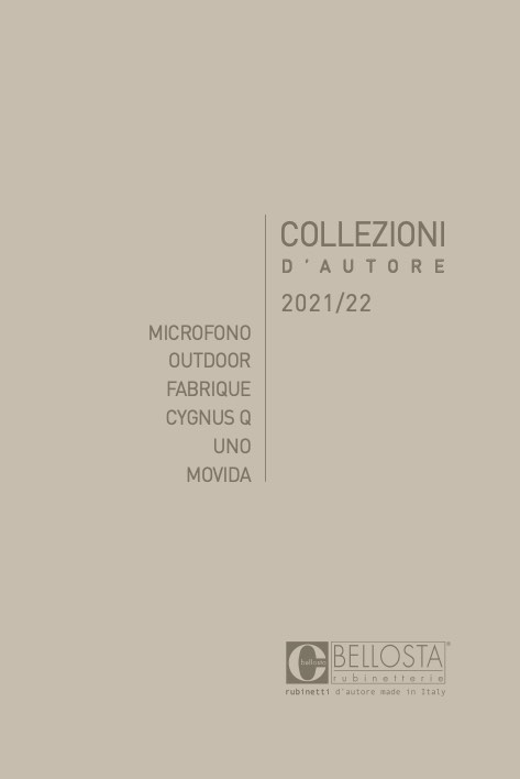 Bellosta Rubinetterie - Catalogue 2021/22