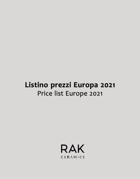 Rak Ceramics - Listino prezzi 2021 (agg.to 06/2021)